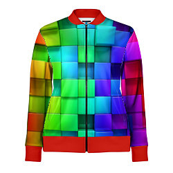 Олимпийка женская Color geometrics pattern Vanguard, цвет: 3D-красный