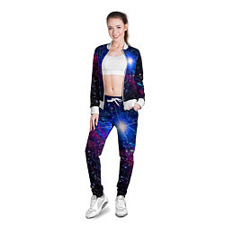 Олимпийка женская Открытый космос Star Neon, цвет: 3D-белый — фото 2