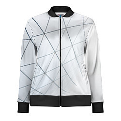 Олимпийка женская Геометрические сеточные линии, цвет: 3D-черный