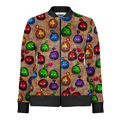 Олимпийка женская Много слаймов Стардью, цвет: 3D-черный