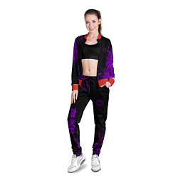 Олимпийка женская Blink 182 фиолетовые брызги, цвет: 3D-красный — фото 2