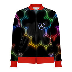 Женская олимпийка Mercedes - neon pattern