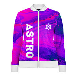 Олимпийка женская Astro neon grunge, цвет: 3D-белый