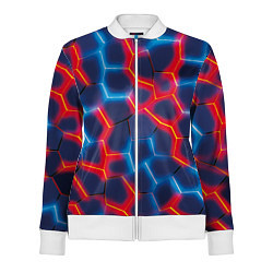 Олимпийка женская Красный и синий неон, цвет: 3D-белый