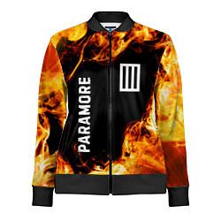 Олимпийка женская Paramore и пылающий огонь, цвет: 3D-черный