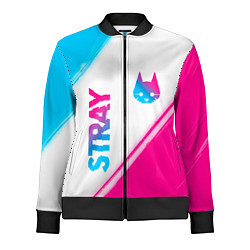 Олимпийка женская Stray neon gradient style: надпись, символ, цвет: 3D-черный