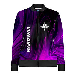 Олимпийка женская Manowar violet plasma, цвет: 3D-черный