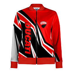 Олимпийка женская Ducati- red stripes, цвет: 3D-красный