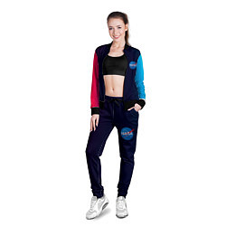 Олимпийка женская Наса корп спейс, цвет: 3D-черный — фото 2