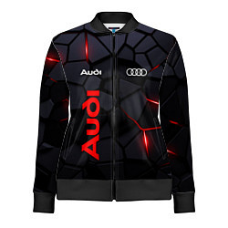 Олимпийка женская Audi черные плиты с эффектом свечения, цвет: 3D-черный