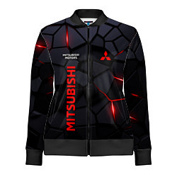 Олимпийка женская Mitsubishi черные плиты с эффектом свечения, цвет: 3D-черный