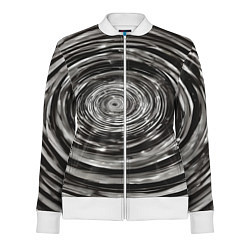 Олимпийка женская Круги бесконечности в космосе, цвет: 3D-белый