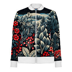 Олимпийка женская Хрустальные рисунки, цвет: 3D-белый