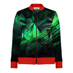 Женская олимпийка Абстрактный лабиринт зелени