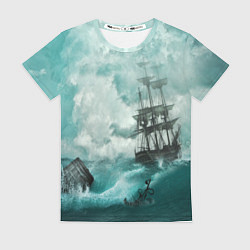 Женская футболка Море