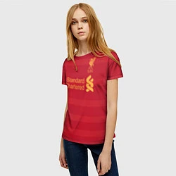 Футболка женская Liverpool FC: Standart Chartered, цвет: 3D-принт — фото 2