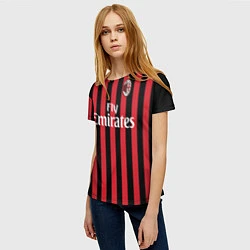 Футболка женская Milan FC: Fly Emirates, цвет: 3D-принт — фото 2