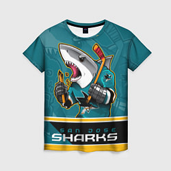 Футболка женская San Jose Sharks, цвет: 3D-принт