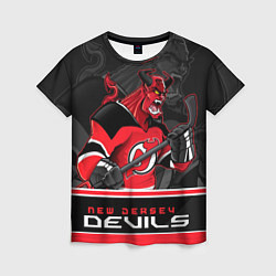 Футболка женская New Jersey Devils, цвет: 3D-принт