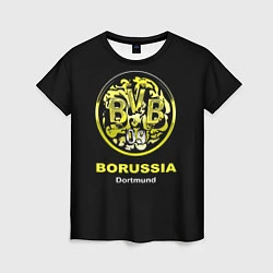 Футболка женская Borussia Dortmund, цвет: 3D-принт