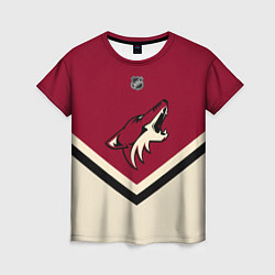 Футболка женская NHL: Arizona Coyotes, цвет: 3D-принт