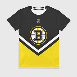 Футболка женская NHL: Boston Bruins, цвет: 3D-принт