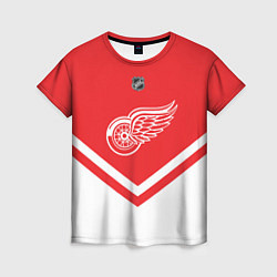 Футболка женская NHL: Detroit Red Wings, цвет: 3D-принт