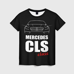 Футболка женская Mercedes CLS Class, цвет: 3D-принт