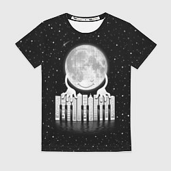 Женская футболка Лунная мелодия