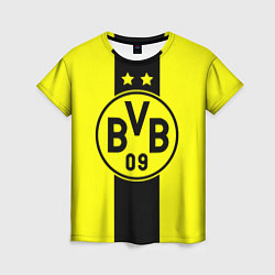 Футболка женская BVB FC: Yellow line, цвет: 3D-принт