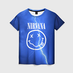Футболка женская Nirvana: Lightning, цвет: 3D-принт