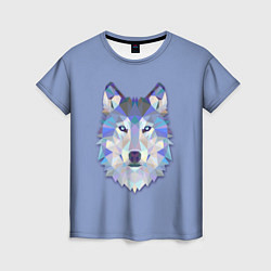 Футболка женская Геометрический волк, цвет: 3D-принт