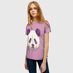 Футболка женская Геометрическая панда, цвет: 3D-принт — фото 2