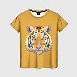 Футболка женская Геометрический тигр, цвет: 3D-принт