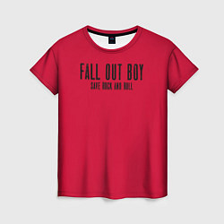 Женская футболка Fall out boy: Save Rock