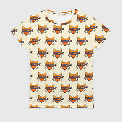 Футболка женская Лисы ниндзя, цвет: 3D-принт