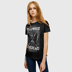 Футболка женская Hollywood Undead: LA, цвет: 3D-принт — фото 2