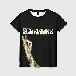 Футболка женская Scorpions Rock, цвет: 3D-принт