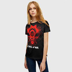 Футболка женская Gears of War: Red Skull, цвет: 3D-принт — фото 2