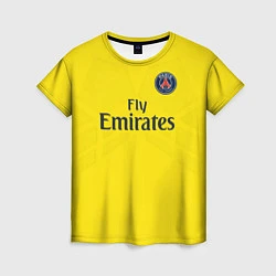 Футболка женская PSG FC: Mbappe Away 17/18, цвет: 3D-принт