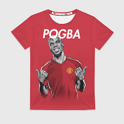 Футболка женская FC MU: Pogba, цвет: 3D-принт