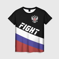 Женская футболка Fight Russia