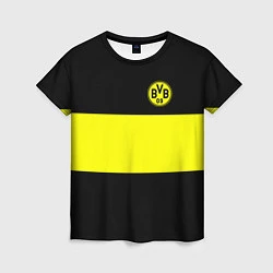 Футболка женская Borussia 2018 Black and Yellow, цвет: 3D-принт