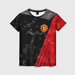 Футболка женская FC Manchester United: Abstract, цвет: 3D-принт