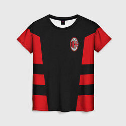 Футболка женская АC Milan: Black Sport, цвет: 3D-принт