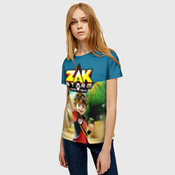 Футболка женская Zak Storm, цвет: 3D-принт — фото 2