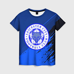 Футболка женская FC Leicester: Abstract style, цвет: 3D-принт