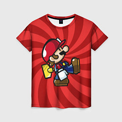 Футболка женская Super Mario: Red Illusion, цвет: 3D-принт