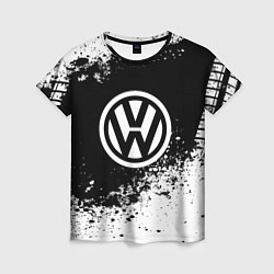 Футболка женская Volkswagen: Black Spray, цвет: 3D-принт