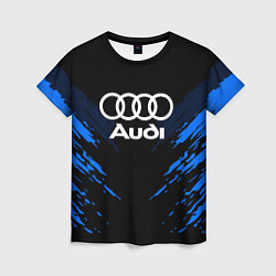 Футболка женская Audi: Blue Anger, цвет: 3D-принт